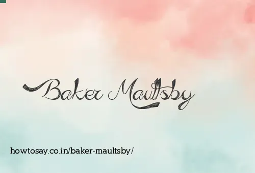 Baker Maultsby