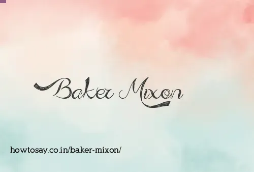 Baker Mixon