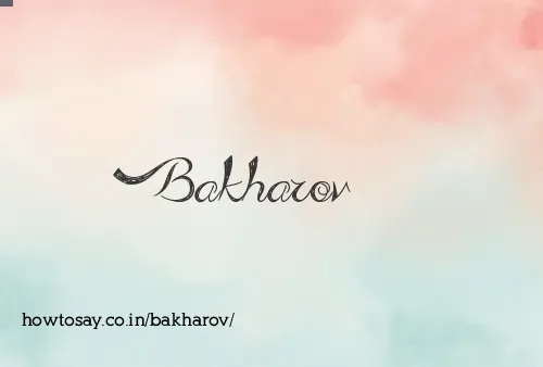 Bakharov