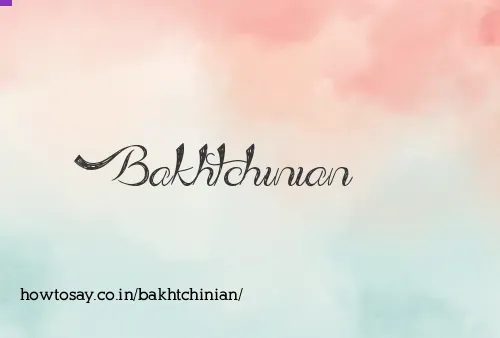 Bakhtchinian