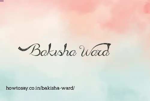 Bakisha Ward