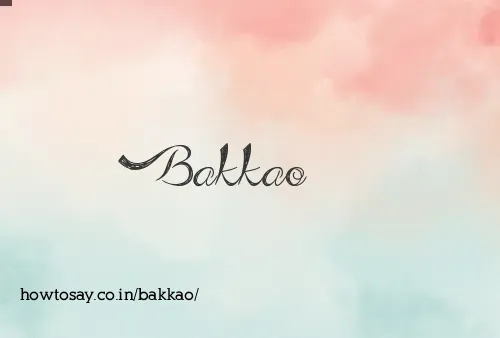 Bakkao