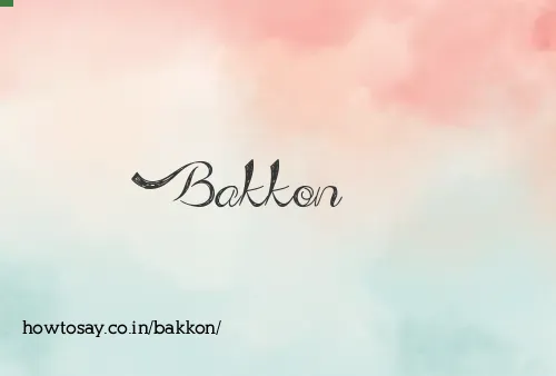 Bakkon