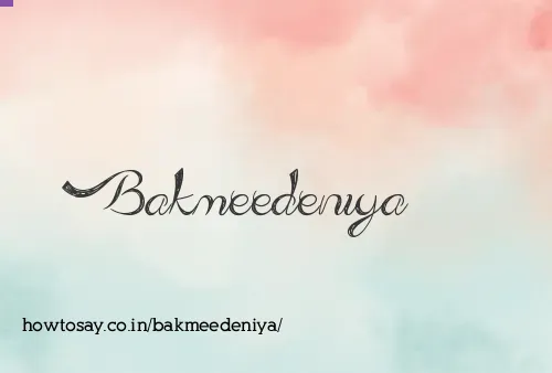 Bakmeedeniya