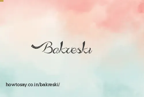Bakreski