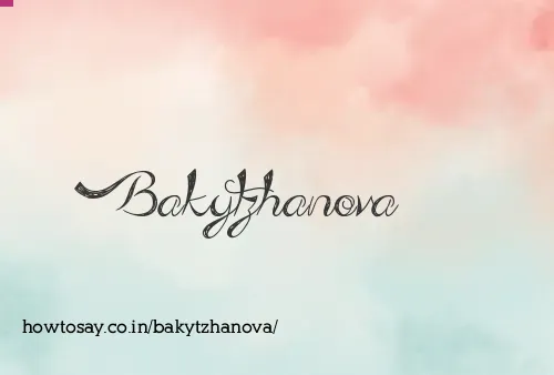 Bakytzhanova