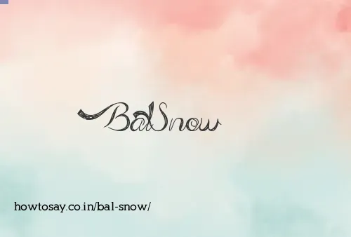Bal Snow