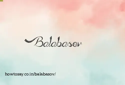 Balabasov