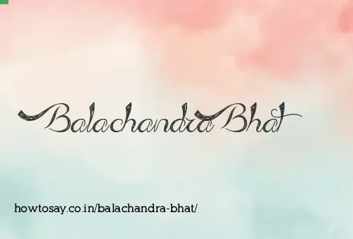 Balachandra Bhat