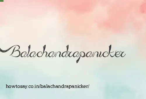 Balachandrapanicker