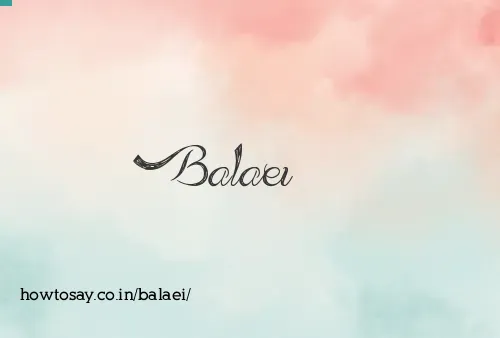 Balaei