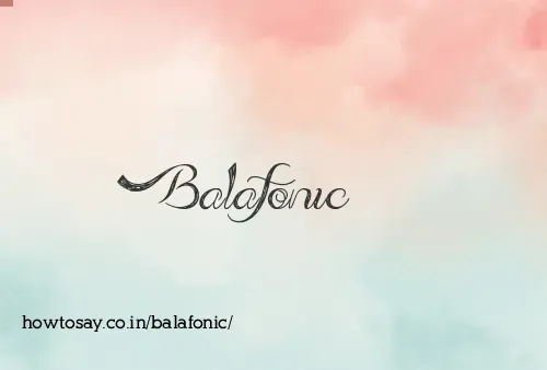 Balafonic