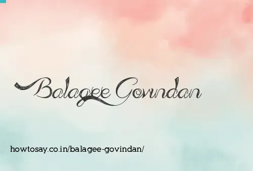 Balagee Govindan