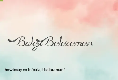 Balaji Balaraman