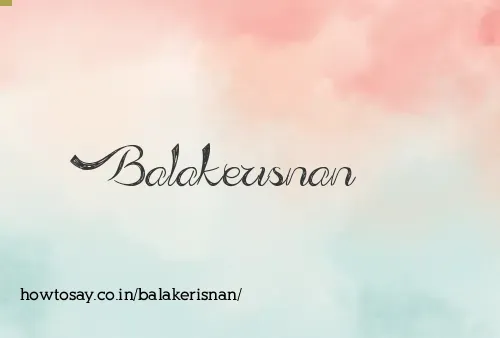 Balakerisnan