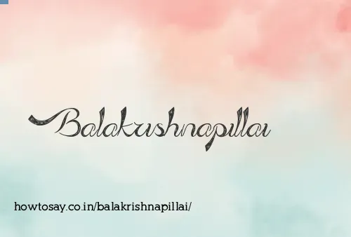 Balakrishnapillai