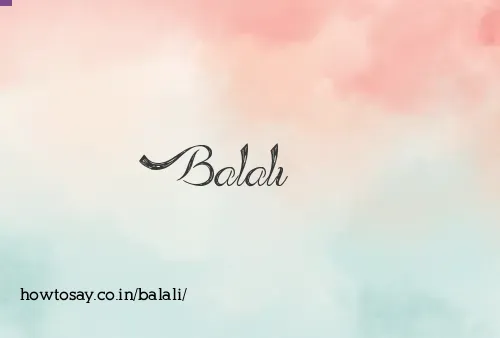Balali