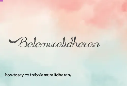 Balamuralidharan
