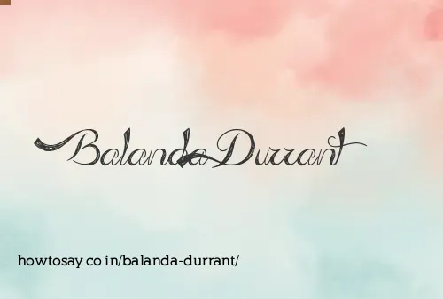 Balanda Durrant
