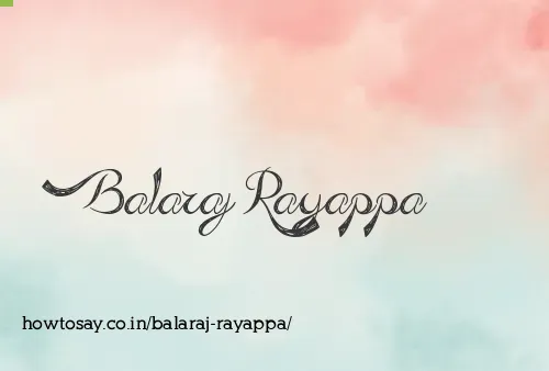Balaraj Rayappa