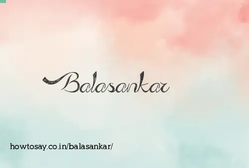 Balasankar