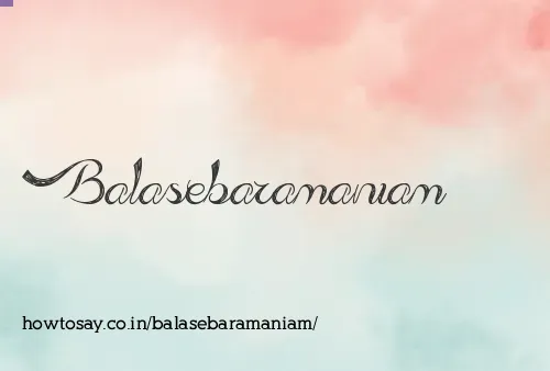 Balasebaramaniam