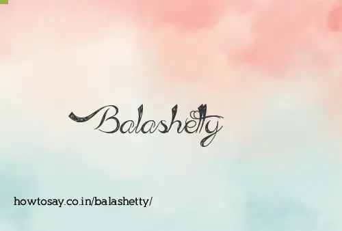 Balashetty
