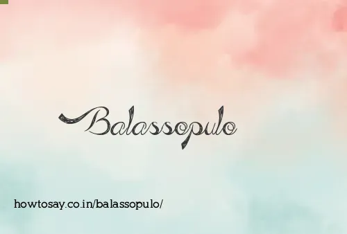 Balassopulo