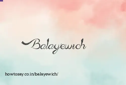 Balayewich
