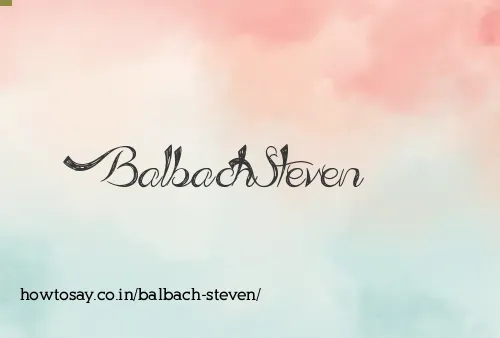 Balbach Steven
