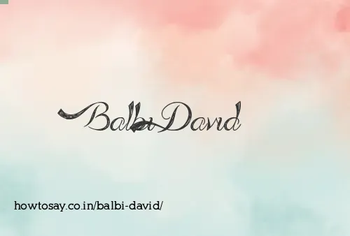 Balbi David