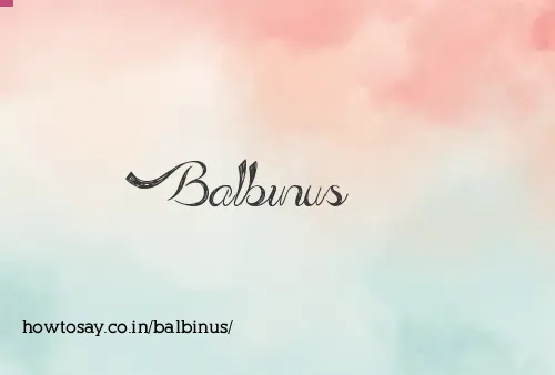 Balbinus