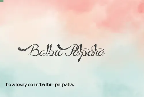 Balbir Patpatia