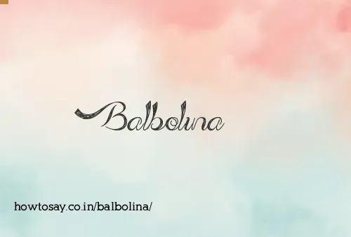 Balbolina
