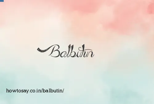 Balbutin