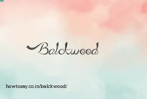 Balckwood
