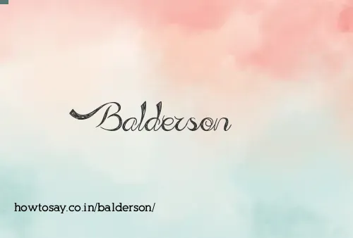 Balderson