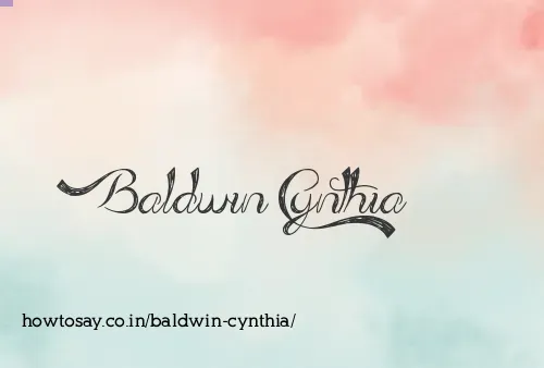 Baldwin Cynthia