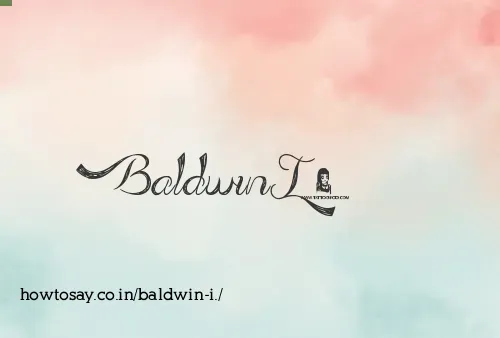 Baldwin I.