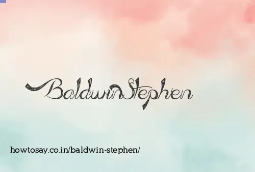 Baldwin Stephen