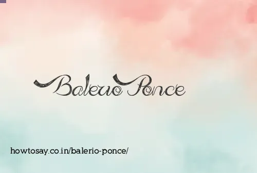 Balerio Ponce