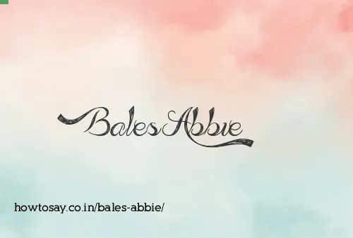 Bales Abbie