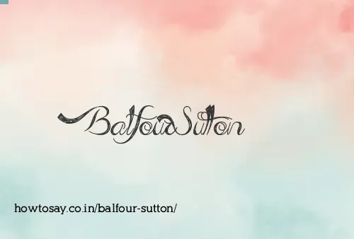 Balfour Sutton