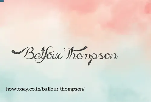 Balfour Thompson