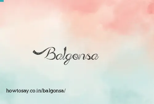 Balgonsa
