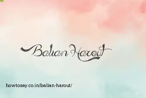 Balian Harout
