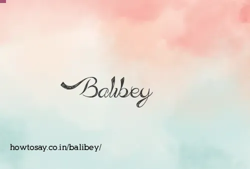 Balibey