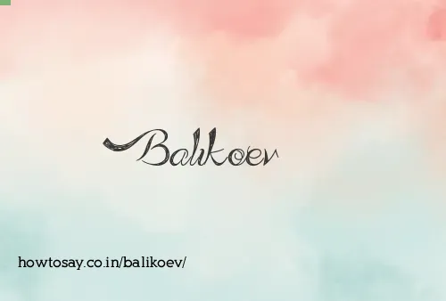Balikoev
