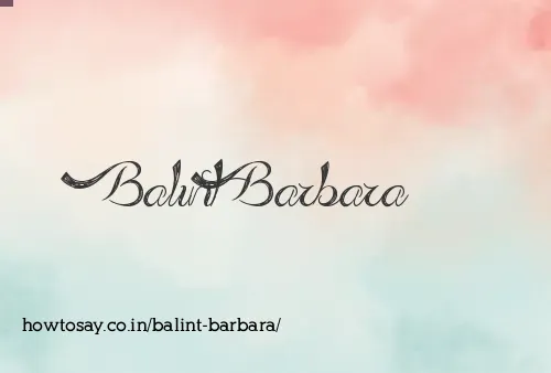 Balint Barbara