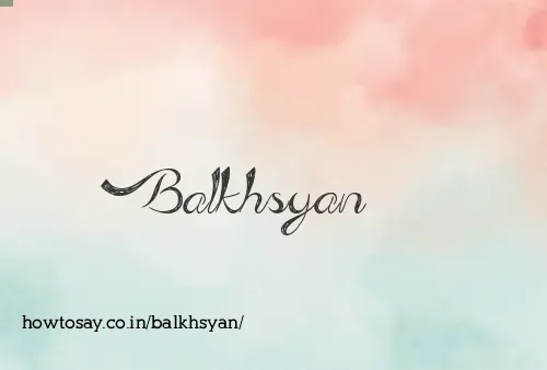 Balkhsyan